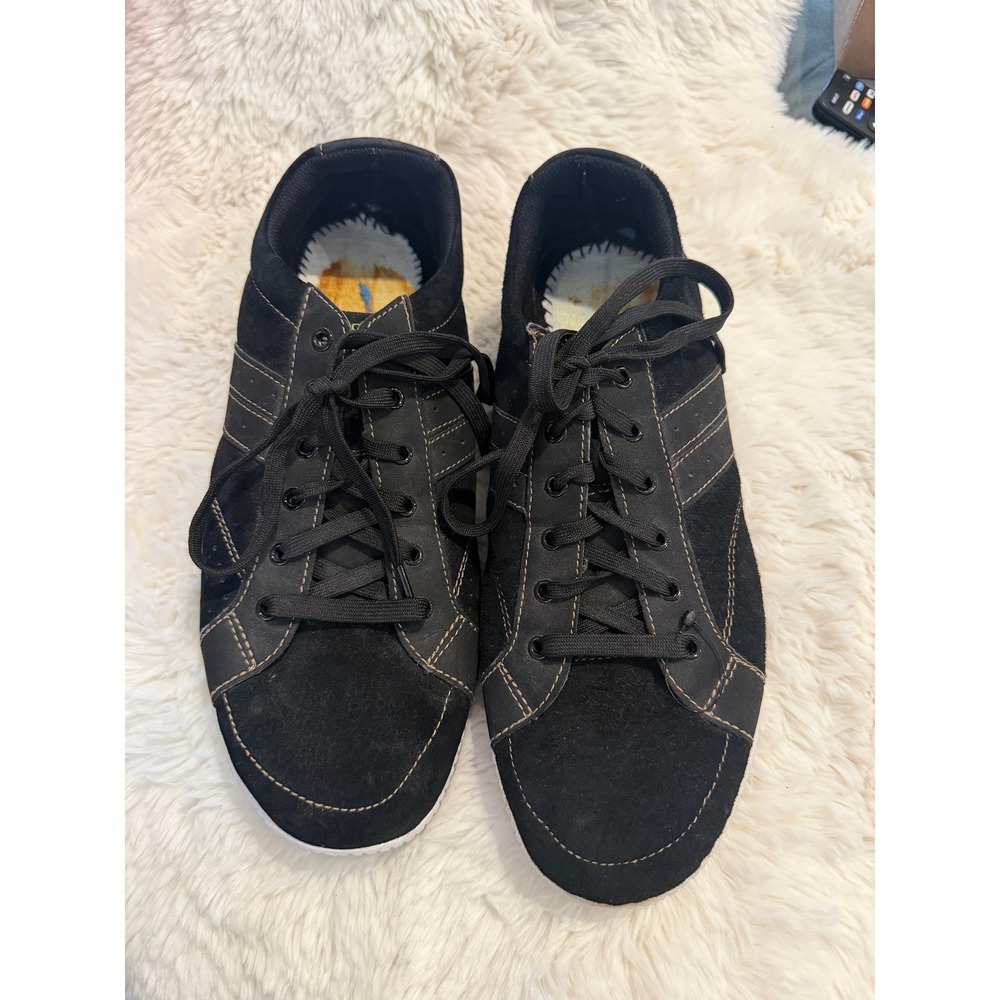 Skechers Go Golf Mens 9 Black Leather Spikeless Golf Shoes SN 53523 BKLM